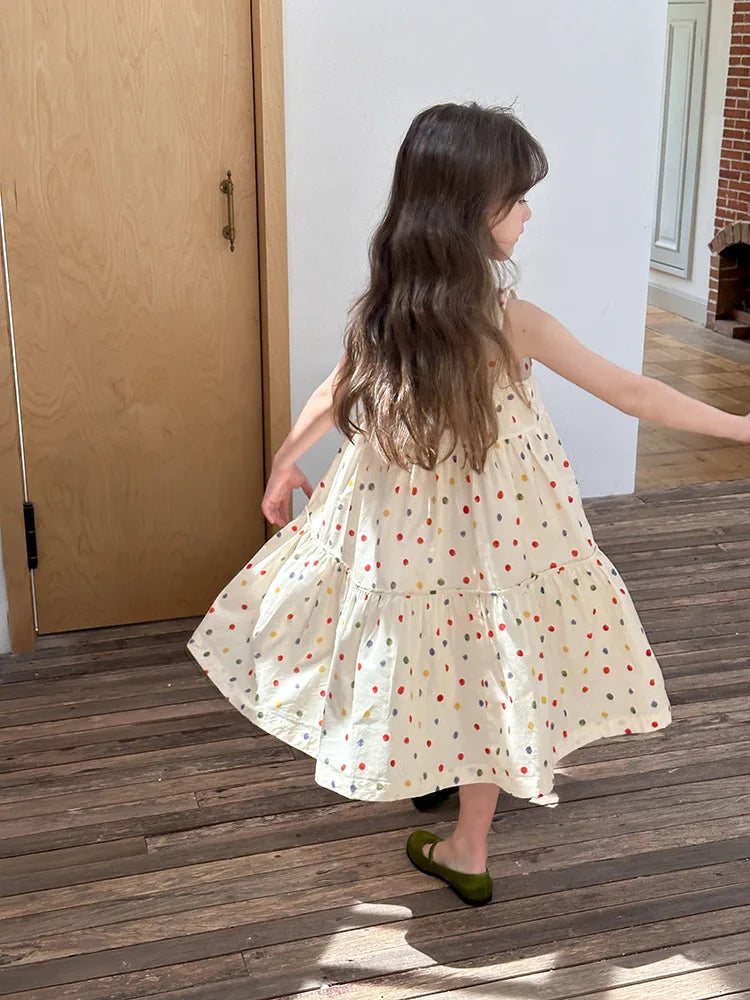 Lyra Polka Dot Skirt for Girls - Humor Bear Fashion Dress