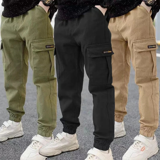 Pablo Boys Pants Letter Casual Long Style Trousers For Teenage Children