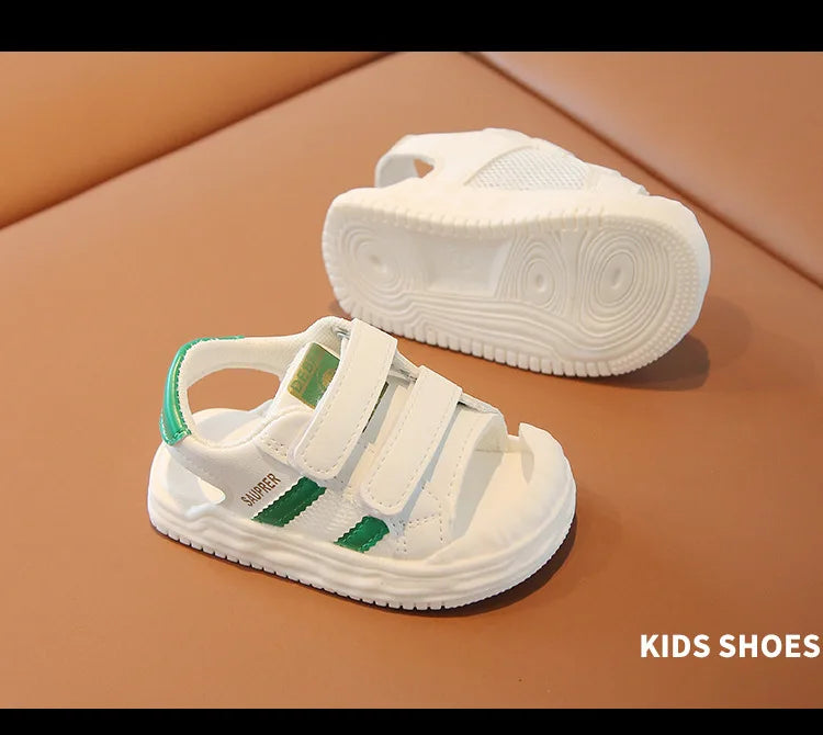 Summer Toddler Sandals Baby Girl Shoes White Color Soft Sole Breathable Boys