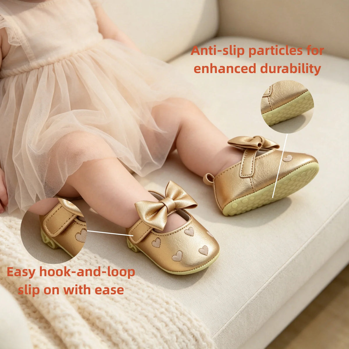 Baby Girl Toddler Shoes Baby embroidery Love Style Baby's First Pair of Step Shoes Breathable Non-Slip Fashion