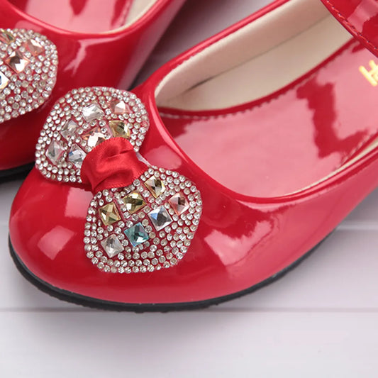 Girls Shoes  Newly Arrived Infant Kids Baby Girls Crystal Bling Bowknot Single