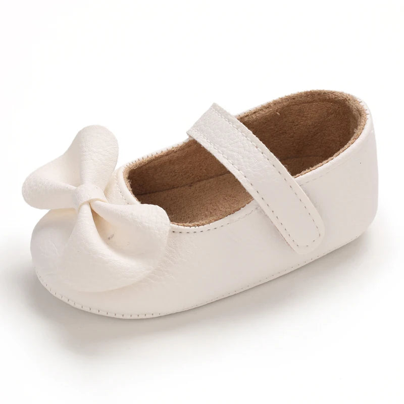 Baby Girl Casual and Comfortable Solid Color Mary Jane Shoes