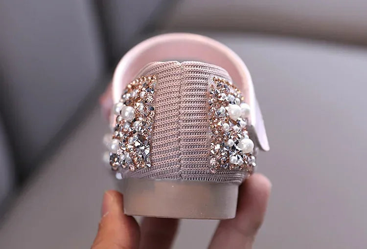 Sandals Toddler Girl Childrens Shoes Pearl Rhinestones Shining Kids Shoes