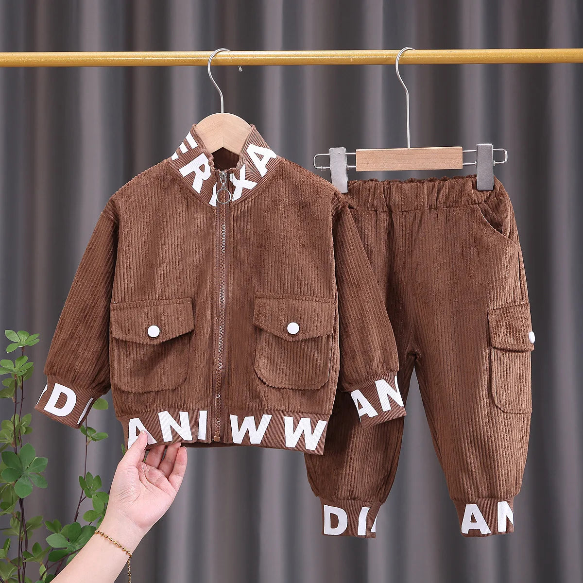 Autumn Boys Clothes Set: Jacket & Pants 2Pcs