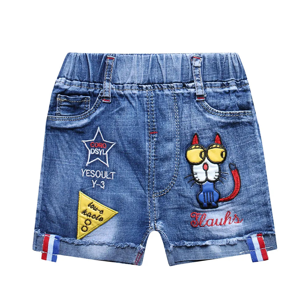 Mario Cute Shorts Boy Casual Cartoon Summer Fashion