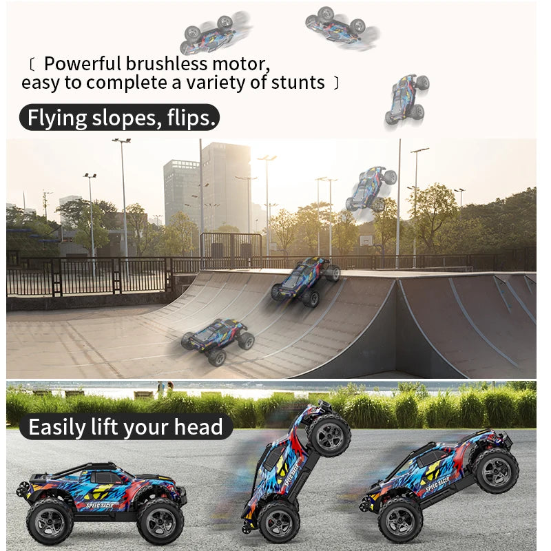 KF10 1:10 4WD RC Car 70KM/H OR 50KM/H Off Road Car 2.4G High Speed Racing Brushless Motor Remote Control Car Drift Monster Truck