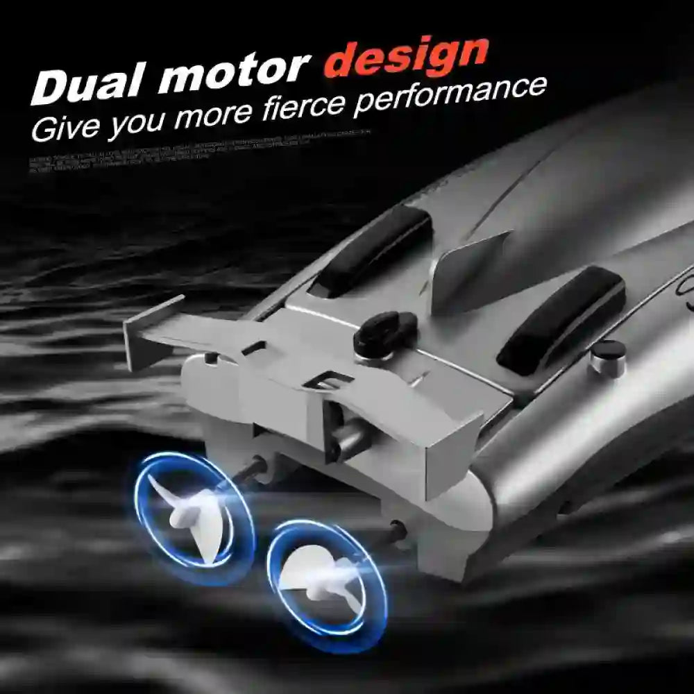 30KM/H RC Boat - Dual Motor Waterproof with Remote Control