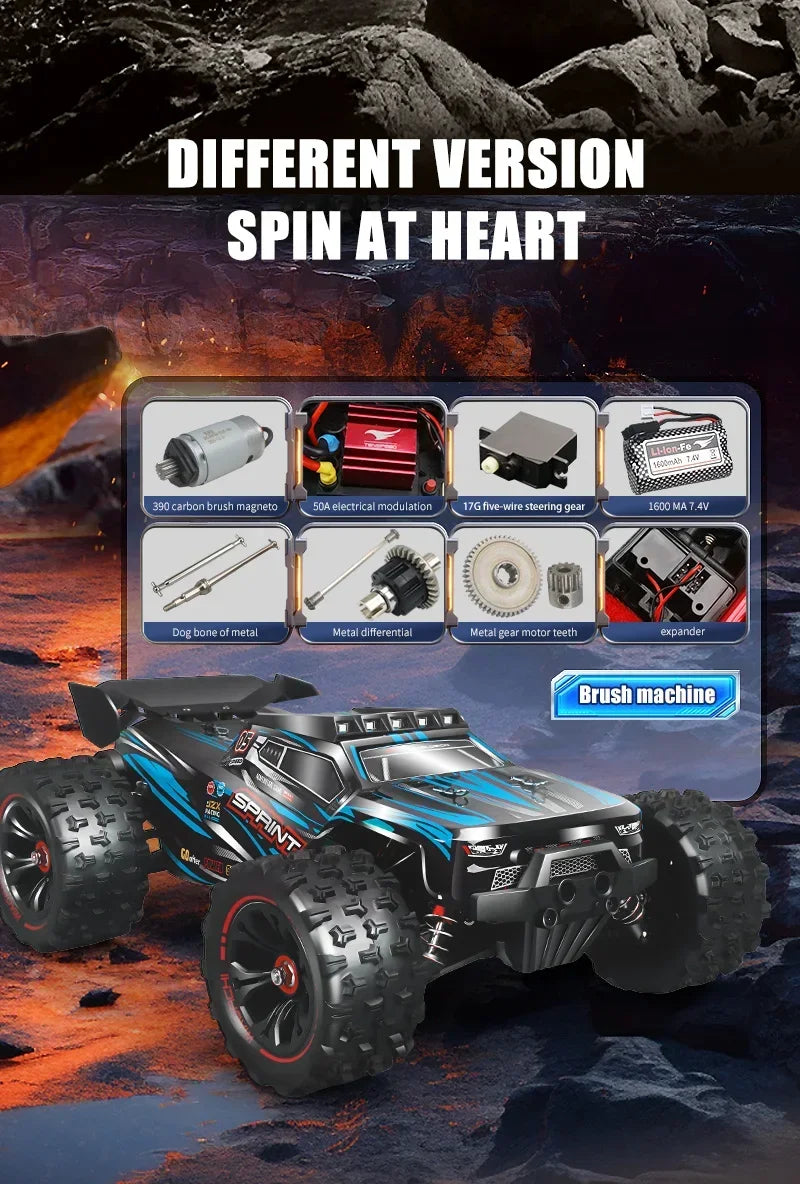 Professional Racing Car 85 Km/h 4WD Brushless Remote Control