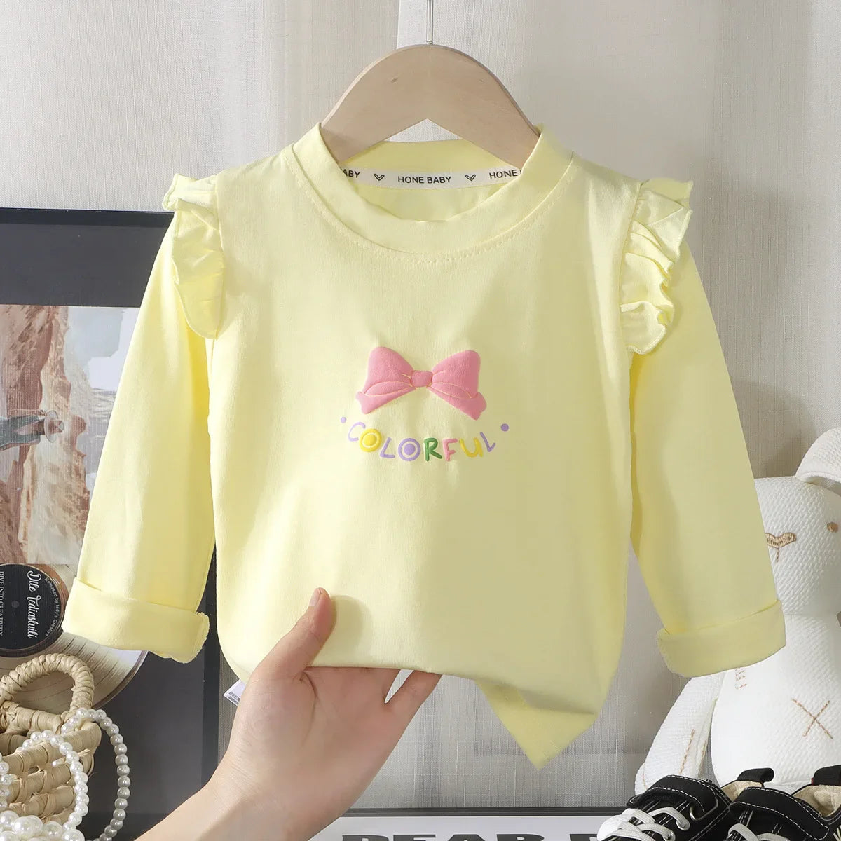 Amanda Girls Cotton Long Sleeve Tops