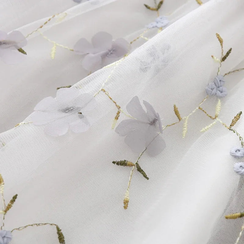 Girls Sweet Dresses Summer Baby Girl Princess Dress Lace Embroidery Design Flower Girl Dress