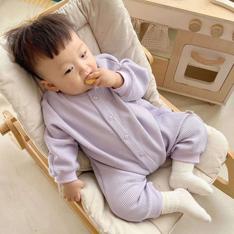 Harry Baby Waffle Jumpsuit Cotton Casual Clothes Boys