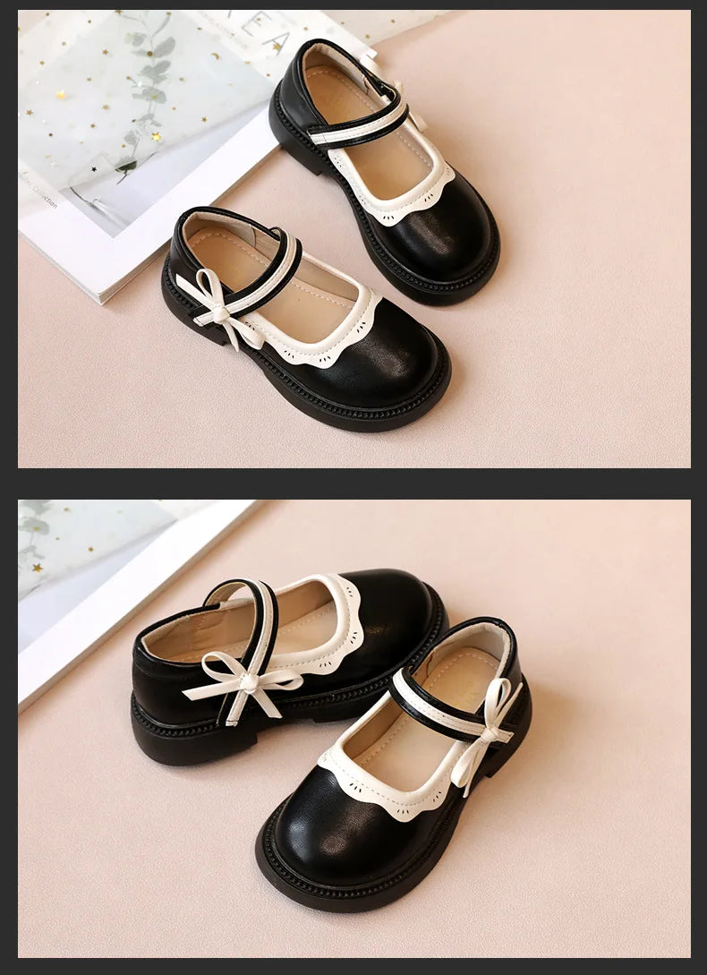 Girls' Princess Shoes 2025 Spring and Autumn New Style Girls' Little Leather Shoes Autumn Style Baby Fashion Single Shoes