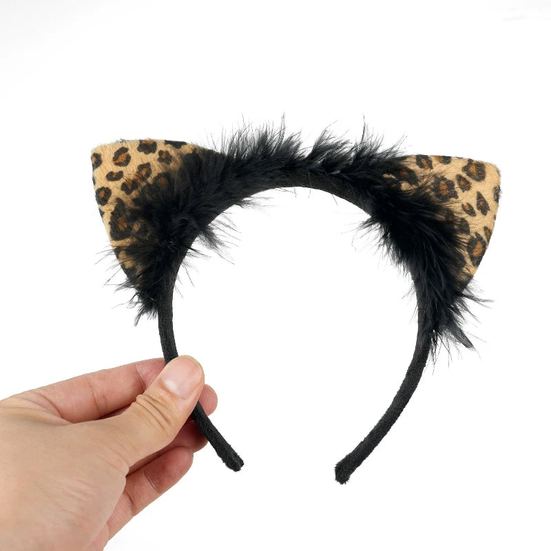 Girl's Halloween Stage Performance Costume Leopard Animal Roleplay Outfit  Children's Dress
