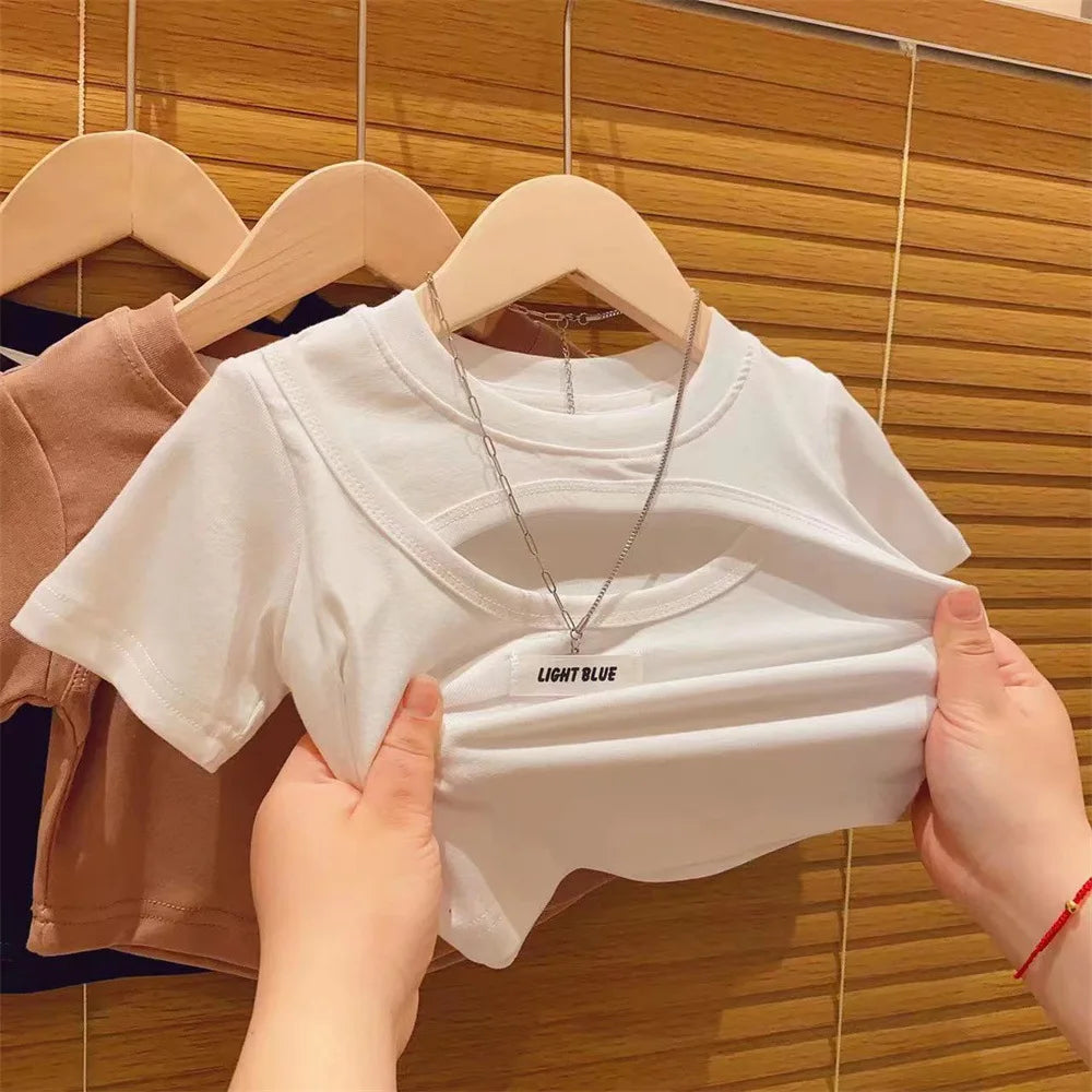 Alba Sleeved T-Shirt toddler Fashion Hollow Out Pullover Children's - GuGuTon baby store - Baby Fashion - Toddlers Outfits - Babies Outfits - Toddler Clothes - Kids Clothing - Newborn Clothes - Newborn Wear - Kids Wear - Trending Clothes - Trending Outfits - Fall Fashion - Winter Fashion - Girls Clothes - Boys Clothes - Babies Wear - Kids Accessories - KidsWear - Summer Clothes - Summer Fashion - Summer Trend - Falls Sweaters - Tops - Bottom - Jeans - Blouse - Dresses - Newborn Dresses - Toys