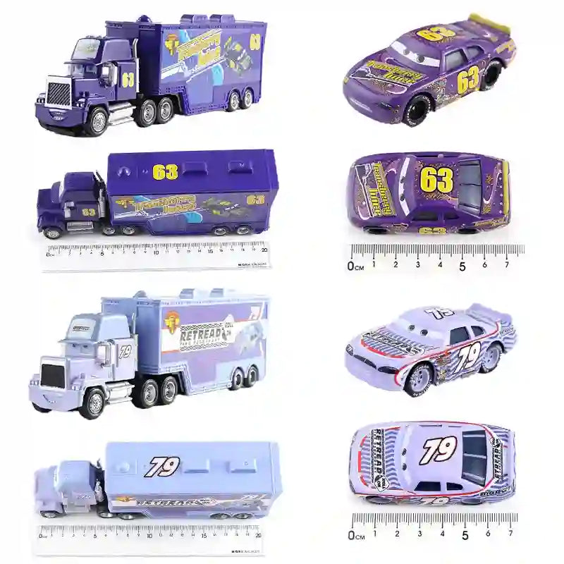 Cars 2 Mack Truck Pixar racing car Lightning McQueen Jackson Storm mini Car
