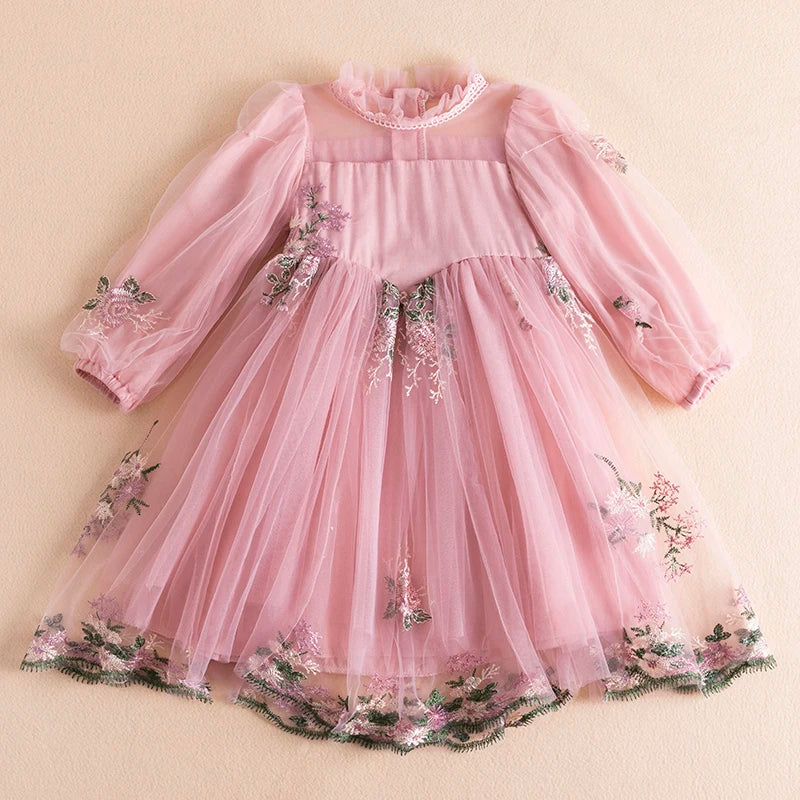 Spring Girls Princess Dresses Long Sleeve Autumn Kids Dress