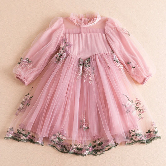 Spring Girls Princess Dresses Long Sleeve Autumn Kids Dress