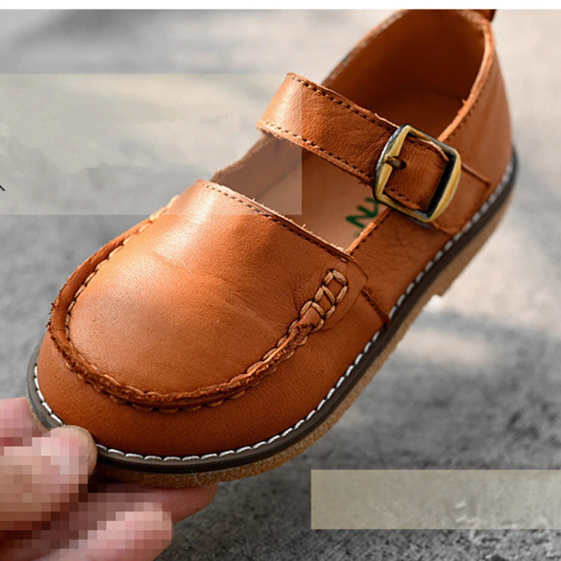 Sprng Formal Occasion Children Casual Shoes Cowhide Boys Shoes