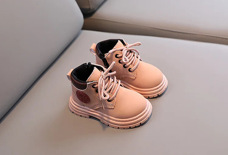 Liam Winter Kids Combat Boots - Non-slip Footwear