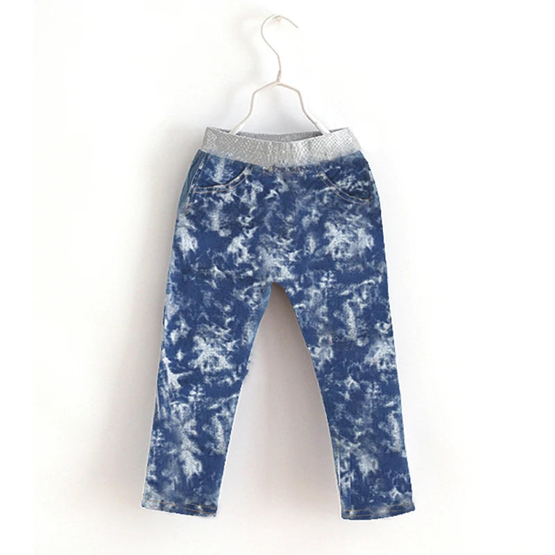 Adrián Clothes Spring Autumn Kids Denim Pants Elastic