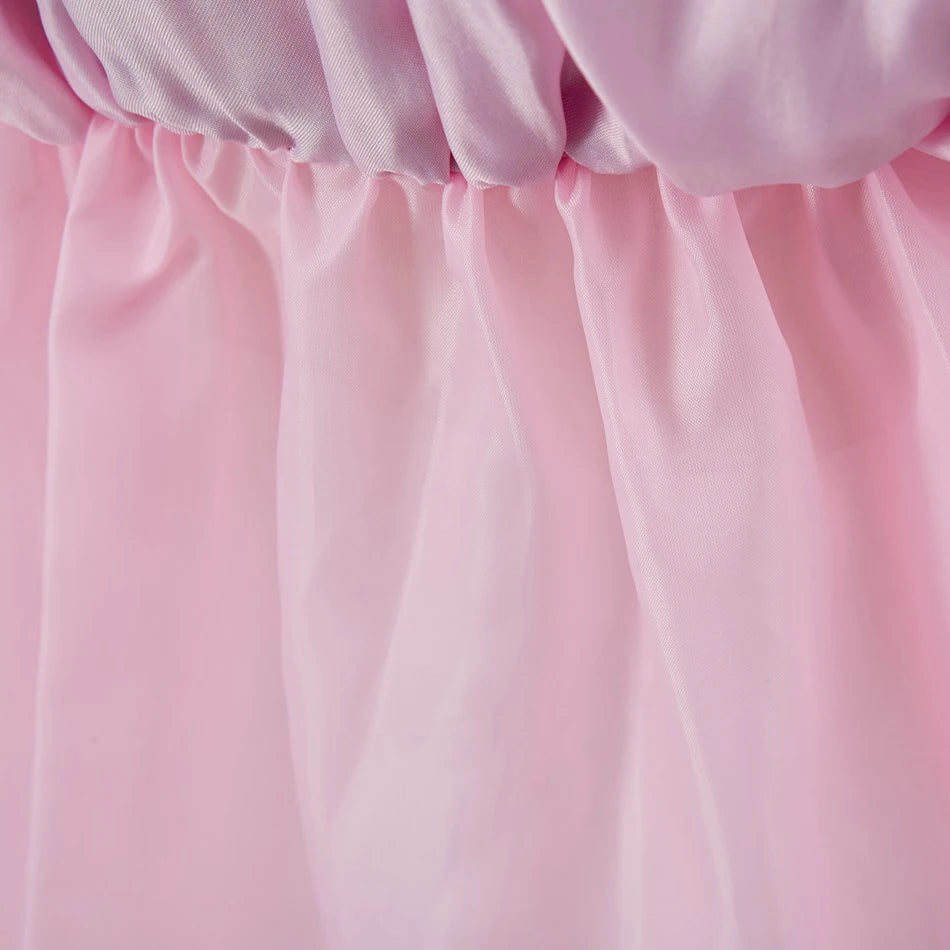 Girls Costume Children Cosplay Princess Dress Kids Halloween Birthday Pageant Party