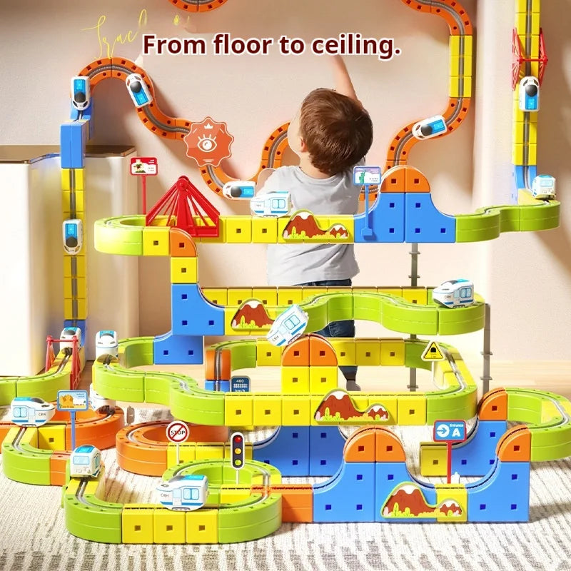 Amazing Track Cube Electric Magnetic Building Block Train Set