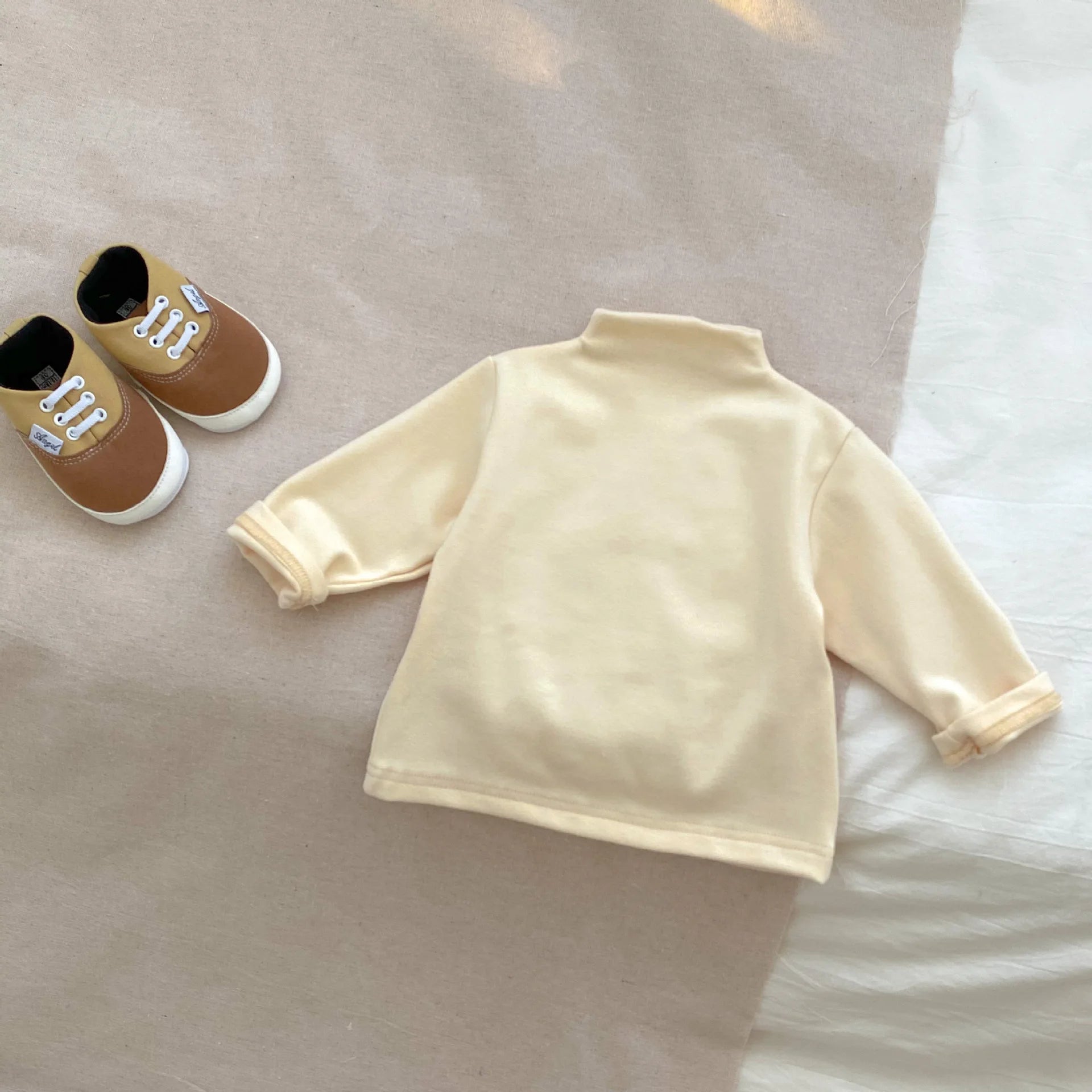 Justin Baby Half High Collar Ski Sweater - GuGuTon baby store - Baby Fashion - Toddlers Outfits - Babies Outfits - Toddler Clothes - Kids Clothing - Newborn Clothes - Newborn Wear - Kids Wear - Trending Clothes - Trending Outfits - Fall Fashion - Winter Fashion - Girls Clothes - Boys Clothes - Babies Wear - Kids Accessories - KidsWear - Summer Clothes - Summer Fashion - Summer Trend - Falls Sweaters - Tops - Bottom - Jeans - Blouse - Dresses - Newborn Dresses - Toys
