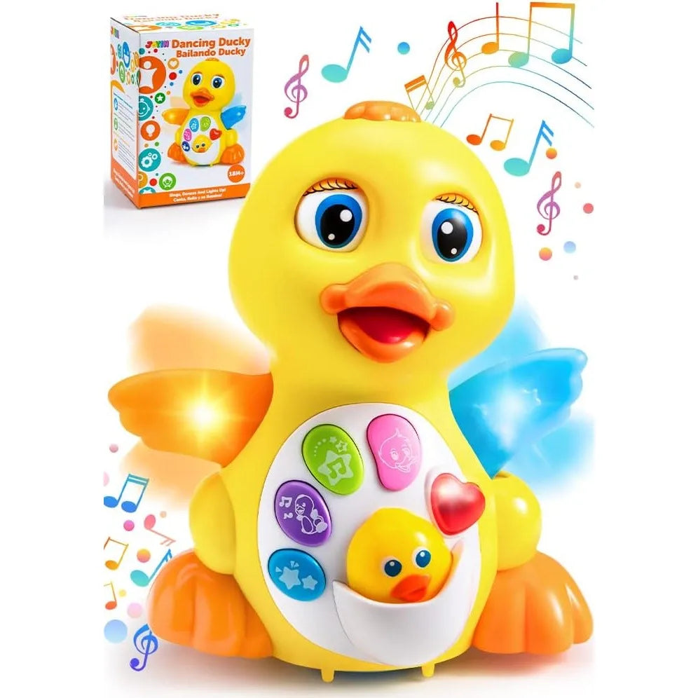 JOYFY Baby Toys Duck Infant Dancing Crawling Musical Toys 18+ Months