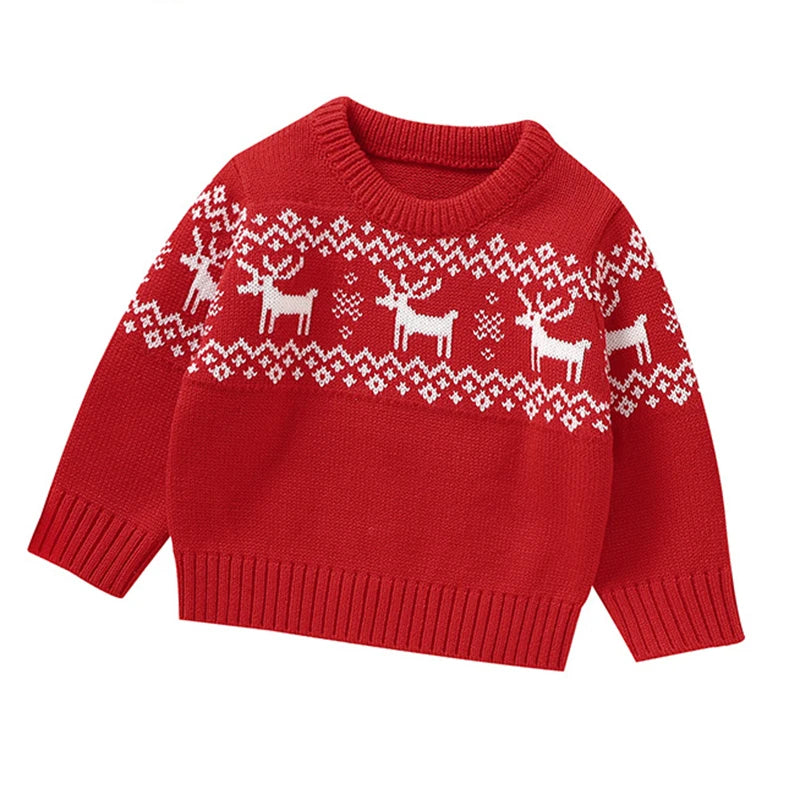 Zain Snowflake Print Cartoon Infantil Xmas Sweater - GuGuTon baby store - Baby Fashion - Toddlers Outfits - Babies Outfits - Toddler Clothes - Kids Clothing - Newborn Clothes - Newborn Wear - Kids Wear - Trending Clothes - Trending Outfits - Fall Fashion - Winter Fashion - Girls Clothes - Boys Clothes - Babies Wear - Kids Accessories - KidsWear - Summer Clothes - Summer Fashion - Summer Trend - Falls Sweaters - Tops - Bottom - Jeans - Blouse - Dresses - Newborn Dresses - Toys