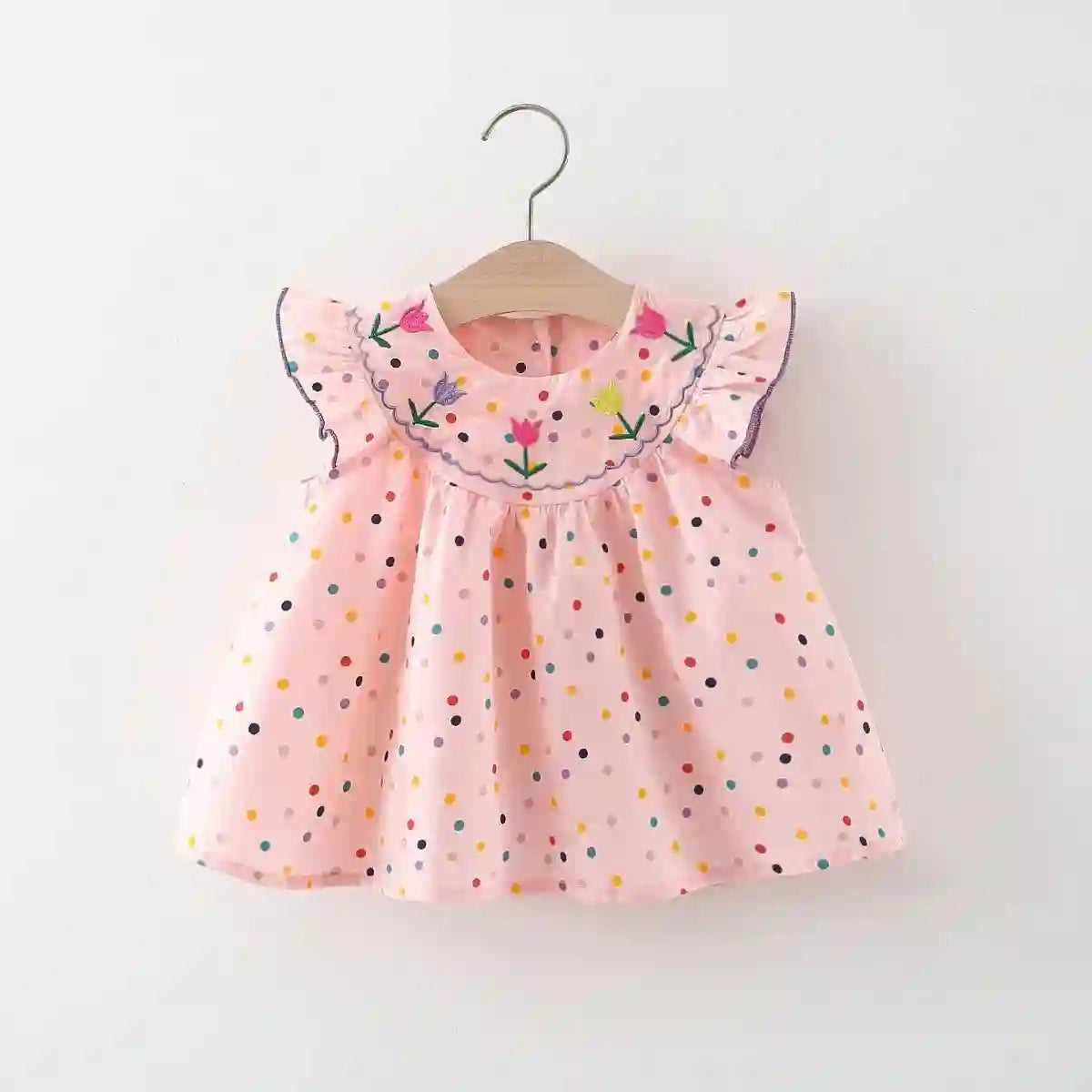 Demi Baby Girl Summer Dress with Polka Dots