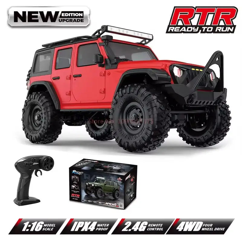 1:16 Scale Ford Bronco RC Rock Crawler Monster Truck 4WD High-Speed Electric Off-Road Toy Car for Boys Outdoor Gifts