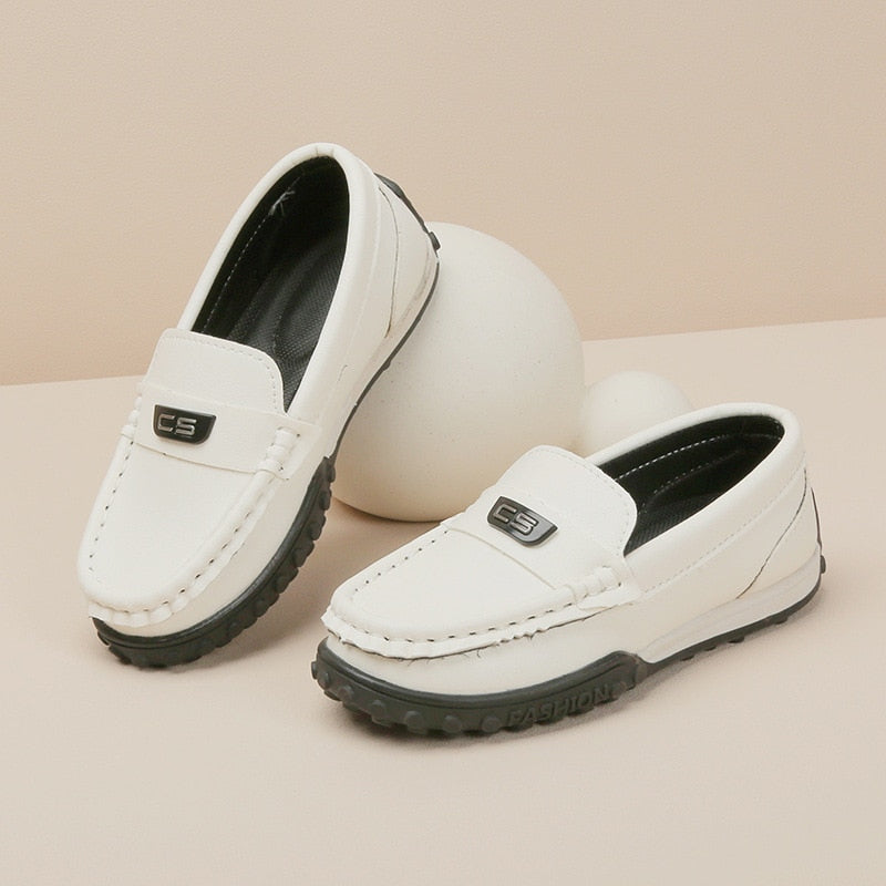 Shoes Children Fashion Leather Kids Loafers Slip Boys