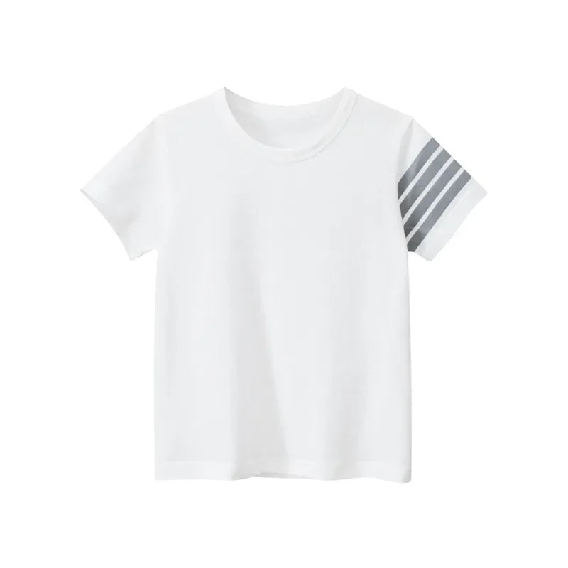Michael Striped Short Seleeve Tees - GuGuTon baby store - Baby Fashion - Toddlers Outfits - Babies Outfits - Toddler Clothes - Kids Clothing - Newborn Clothes - Newborn Wear - Kids Wear - Trending Clothes - Trending Outfits - Fall Fashion - Winter Fashion - Girls Clothes - Boys Clothes - Babies Wear - Kids Accessories - KidsWear - Summer Clothes - Summer Fashion - Summer Trend - Falls Sweaters - Tops - Bottom - Jeans - Blouse - Dresses - Newborn Dresses - Toys