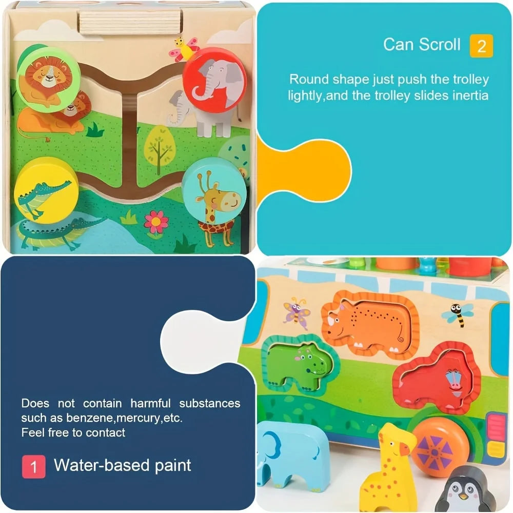 Montessori Wooden Toys Carrot Shape Sorting Matching Game