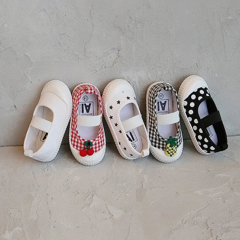 Girl Shoe Kid Casual Shoe Cartoon Girl Sport Canvas Shoes