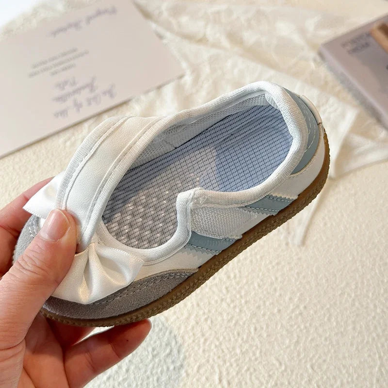 Girls Summer Sandals Cute Bowknot Children Shoes Soft Sole Toddler Beach Sandals Kids Casual Closed Toe Flats Outdoor Sneakers