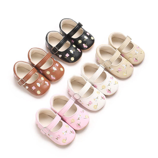 Spring And Autumn Baby Girl's Walking Shoes Anti Slip One Year Old Soft Soled Baby Shoes