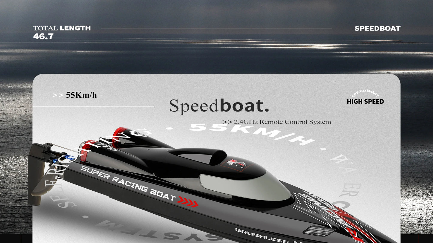 2.4Ghz 55KM/H Brushless High Speed Racing Ship Remote Control