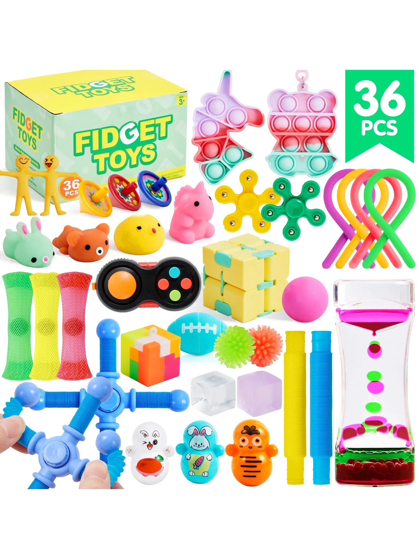 Joyfy 60 Pack Party GiftsFidget Toys Party Favors Autism Sensory Treasure Box