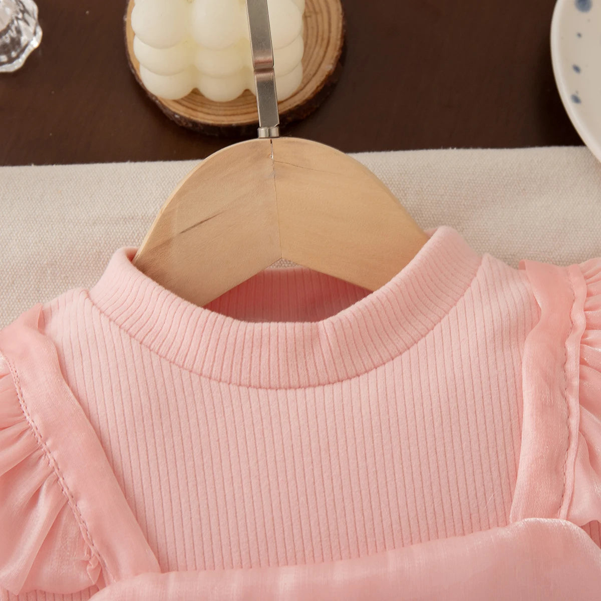 Lia Baby Girl Dress Spring/Fall Bow-Tie Tulle Long-Sleeve Dress