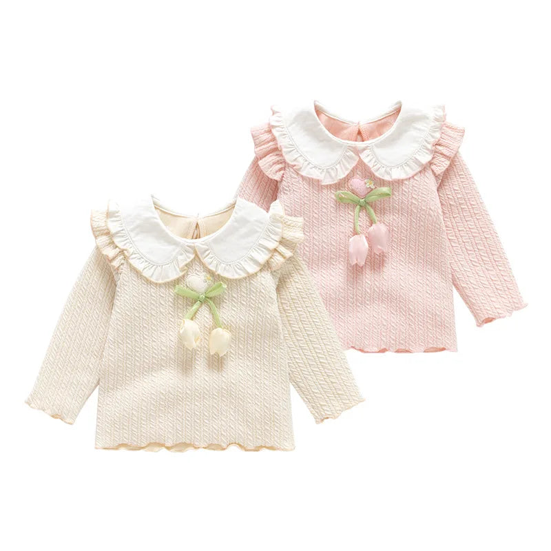 Yuridia Knit Long Sleeve Sweet Princess Top