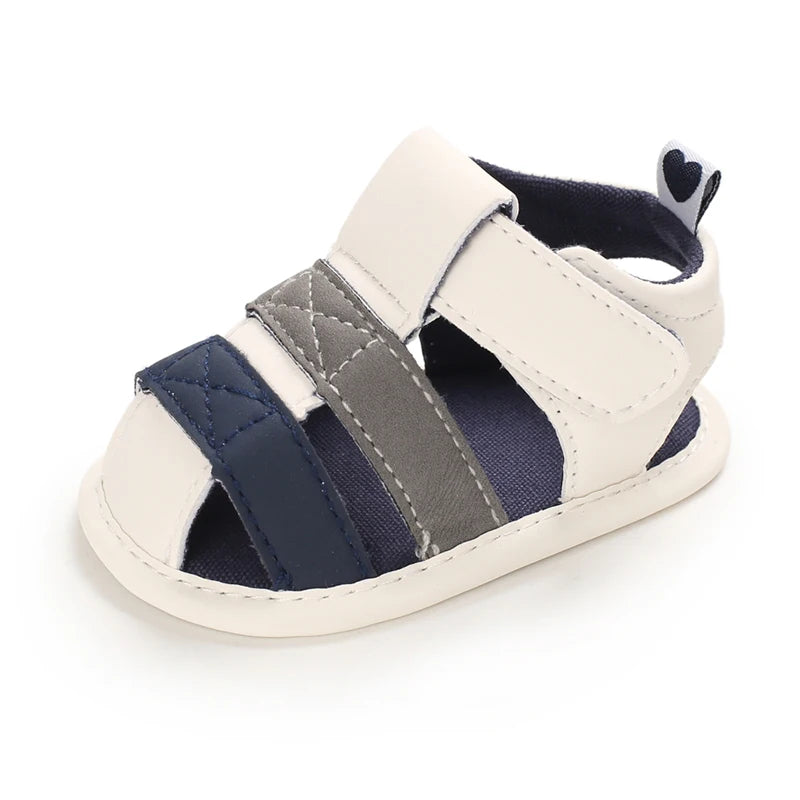 Baby Shoes For Boys and Girls Aged 0-1 In Summer With Perforated Sandals and Non Slip Soft Soles For Learning To Walk