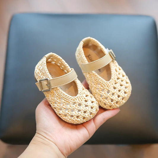2026 New Summer Baby Shoes For Girls Cut-out Breathable Toddler Kids Sandals