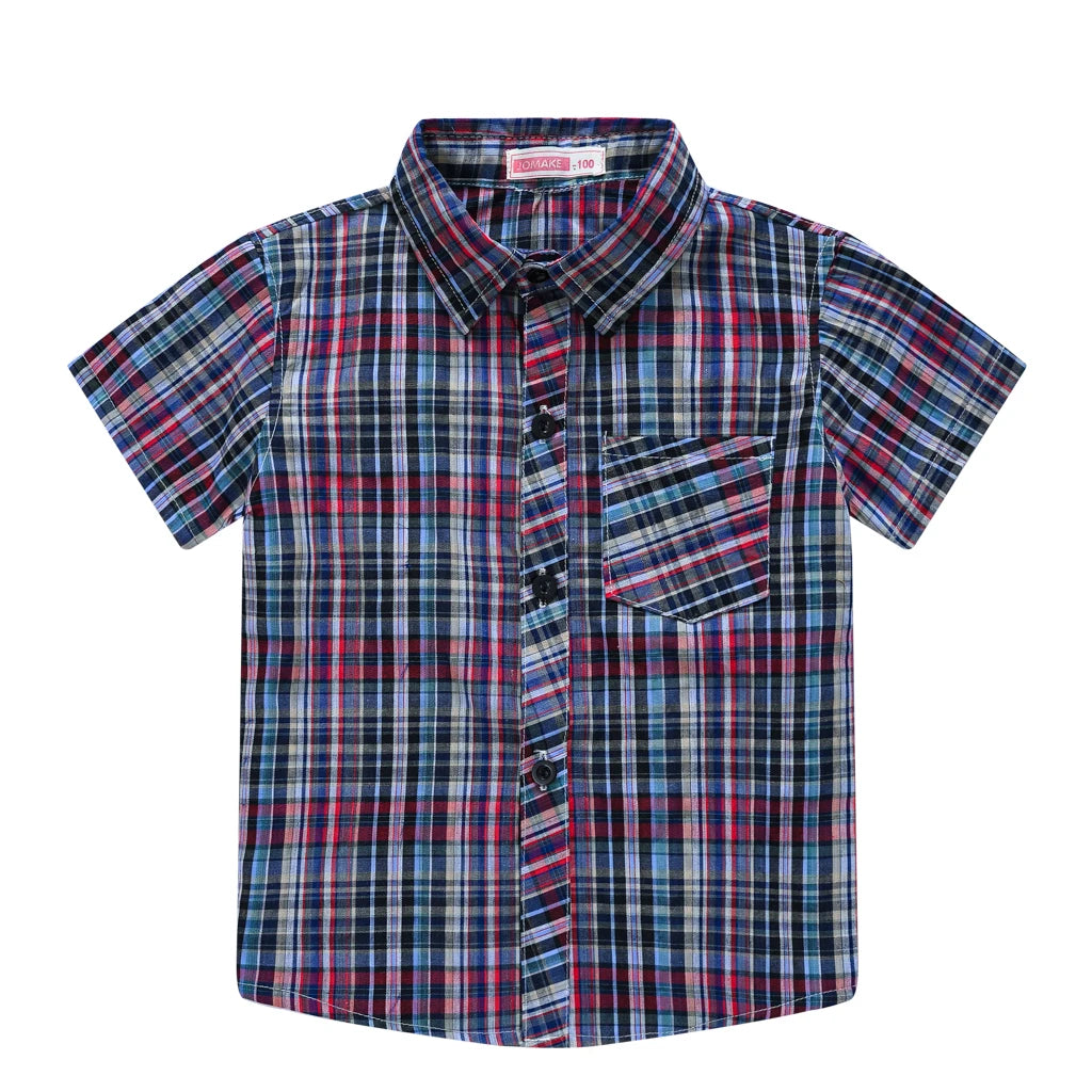 Ivan Children's Clothing Boy Plaid Shirt