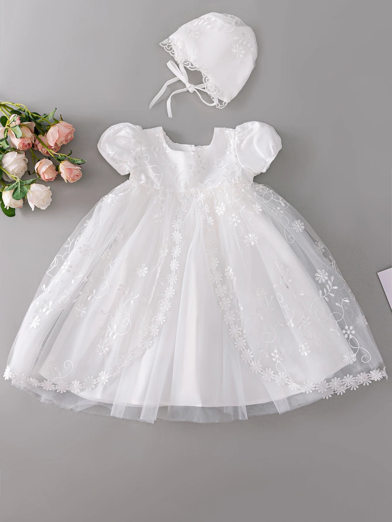 Gia Baby Girl Birthday Dress - Elegant Satin Frock for Kids