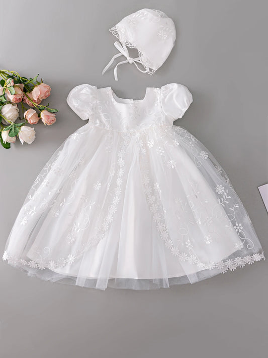 Gia Baby Girl Birthday Dress - Elegant Satin Frock for Kids