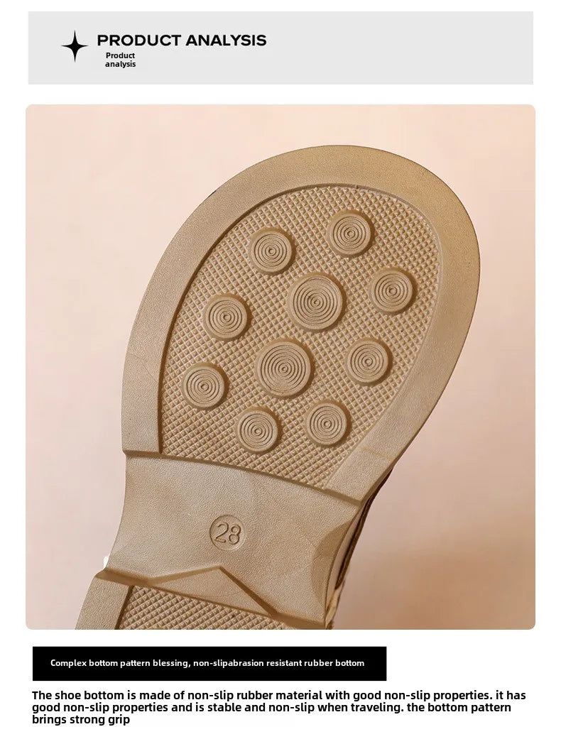 Girls' Princess Shoes 2025 Spring and Autumn New Style Girls' Little Leather Shoes Autumn Style Baby Fashion Single Shoes
