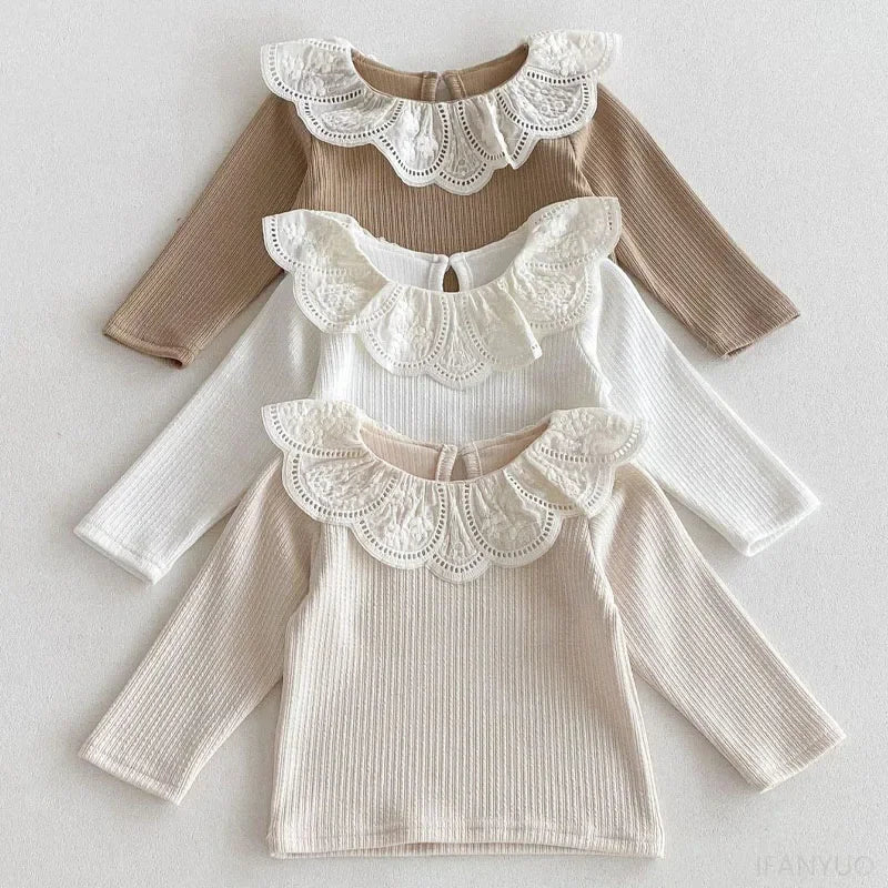 Yamilet Infant Girls Long Sleeve Cotton Tops