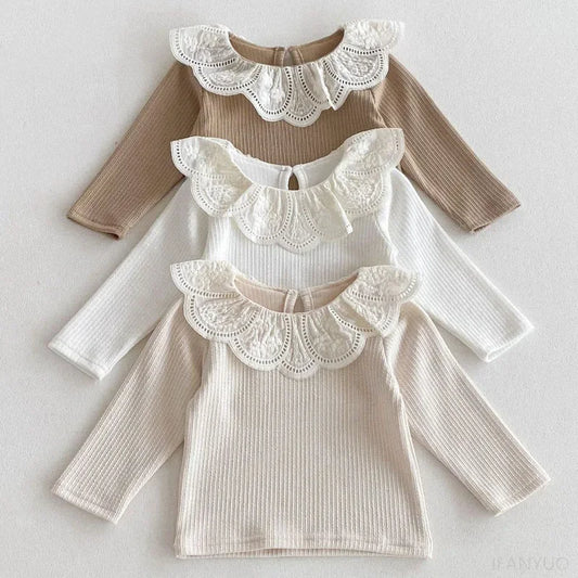 Yamilet Infant Girls Long Sleeve Cotton Tops