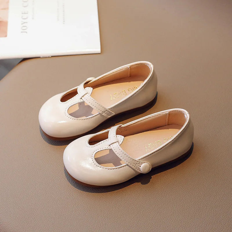 2025 new style soft soled leather shoes  fashionable and versatile princess shoes